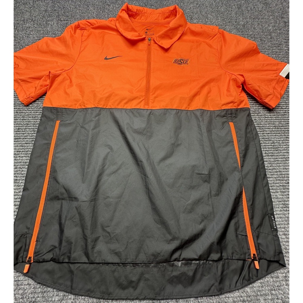 Oklahoma State Cowboys Jacket Mens Medium NCAA Football Nike On Field Pullover‎